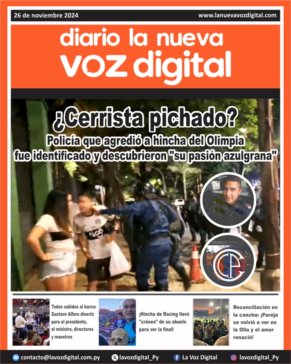 Tapa 26 de noviembre