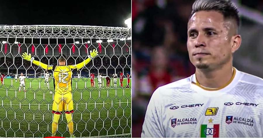 ¡Jugador colombiano en el ojo de la crítica, por polémico gesto durante un penal!