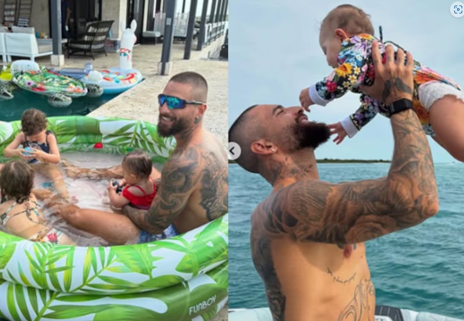 Maluma muestra su faceta como padre en tiernas fotos junto a su hija París