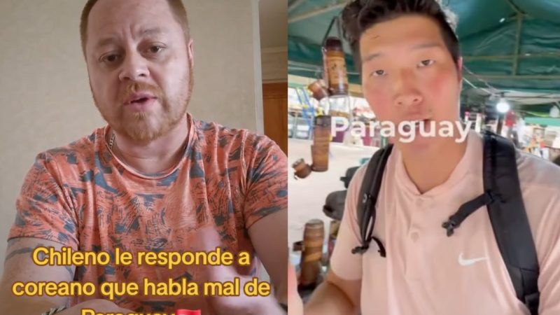Chileno responde a coreano que habló mal de Paraguay