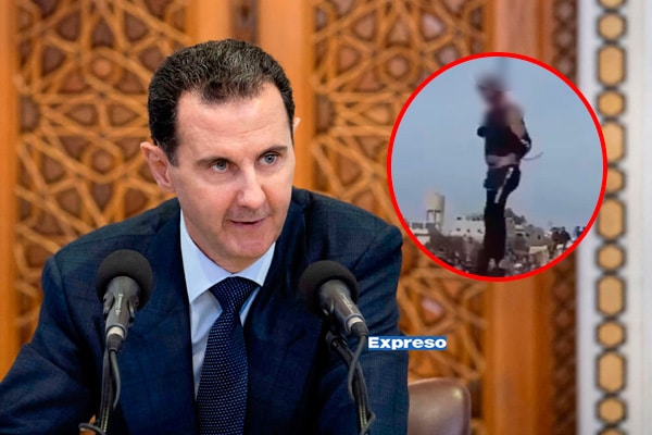 (VIDEO) Ahorcan públicamente a primo de presidente de Siria derrocado el fin de semana