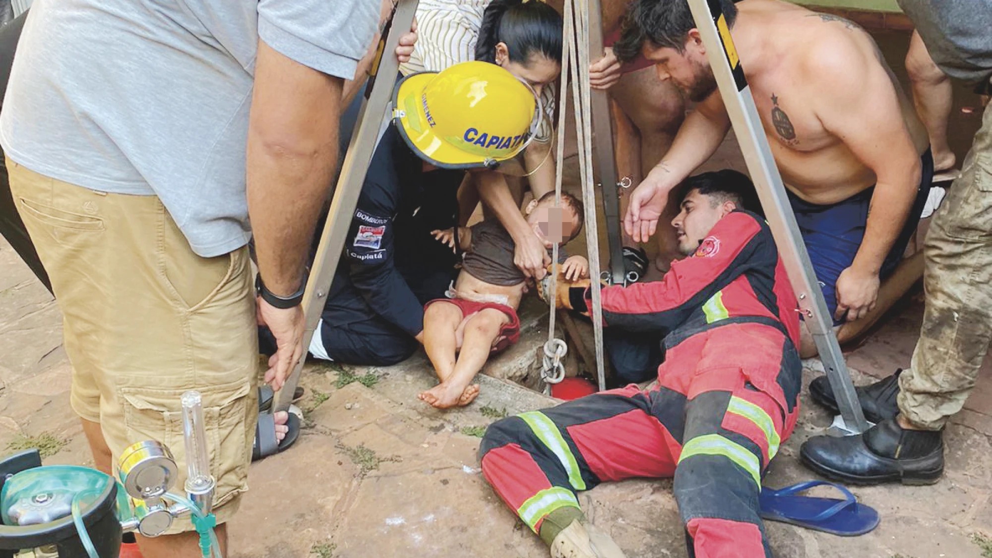 Capiatá: Bebé cayó en pozo de 25 metros