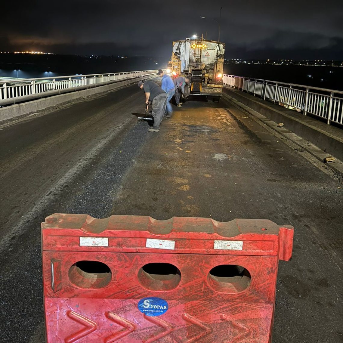 Comienzan los trabajos nocturnos de reparación en el puente Remanso 