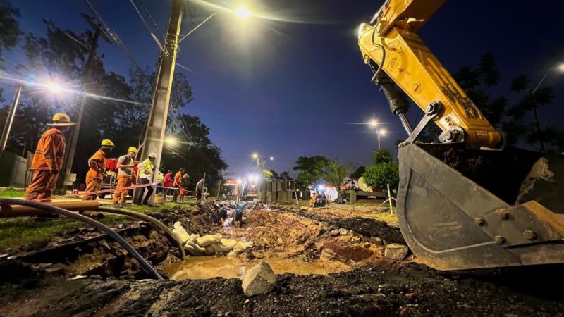 Nuevas rupturas en el acueducto impiden el suministro de agua a Loma Plata