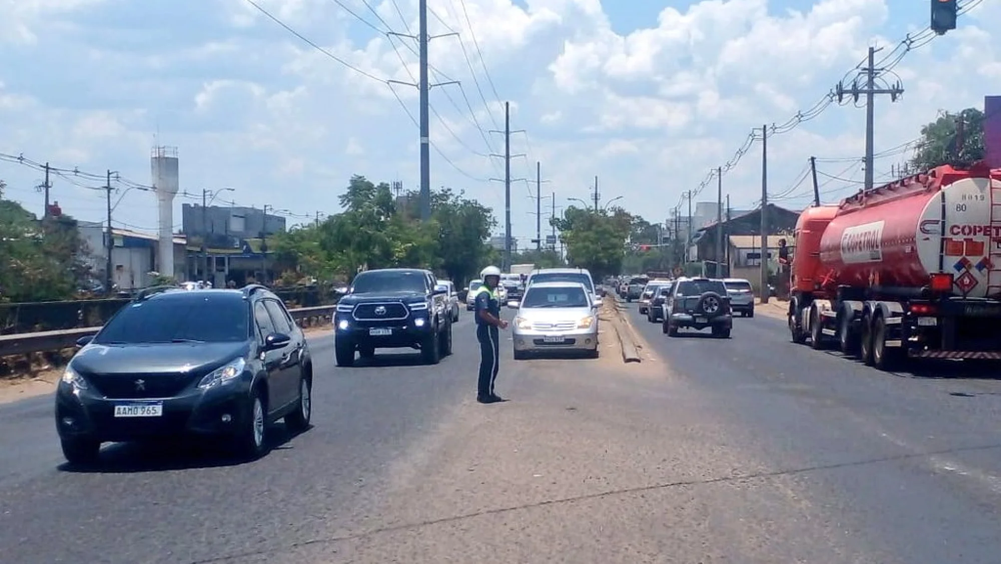 Denuncian fallas de semáforos en Asunción