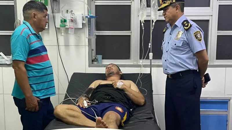 Policía herido en tiroteo en ex Puentesiño es trasladado a Asunción