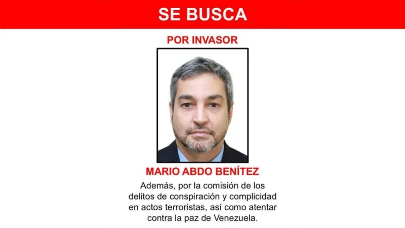 Venezuela busca a Mario Abdo y otros ex presidentes por “invasores” y “conspiración”