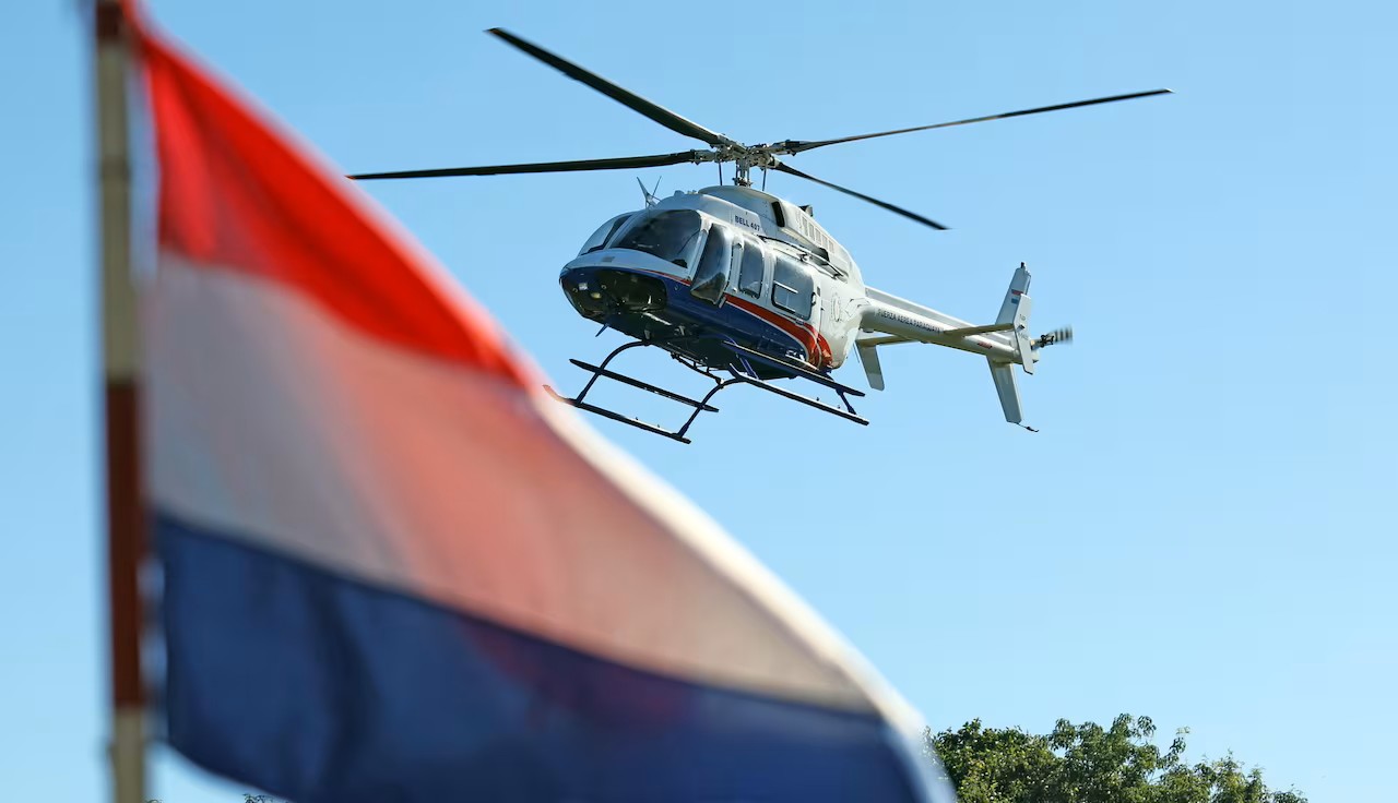 Helicóptero presidencial provocó caída de muralla en Yaguarón y causó susto en pobladores