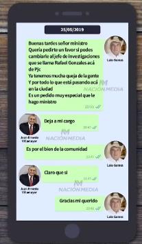 Chats filtrados revelan que «Lalo» Gómes daba órdenes a Juan Ernesto Villamayor: “Dejá a mi cargo”