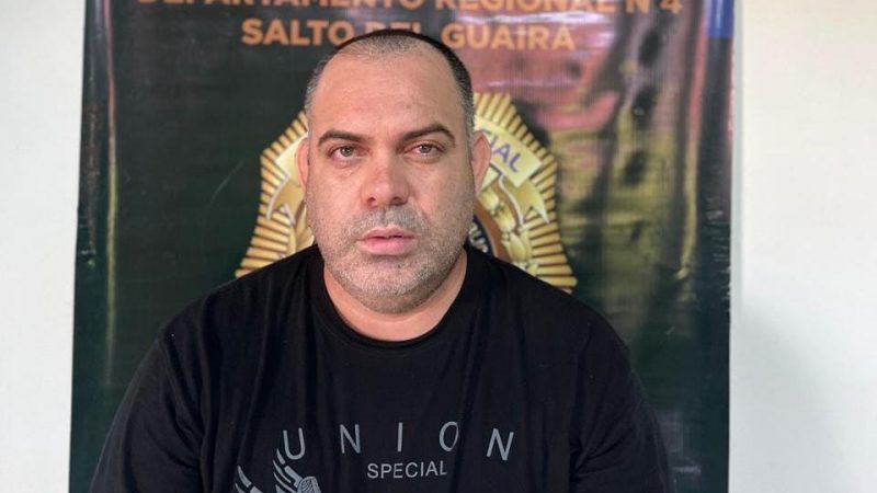 Peligroso criminal «mata policía» del PCC capturado por la SENAD en Saltos del Guairá