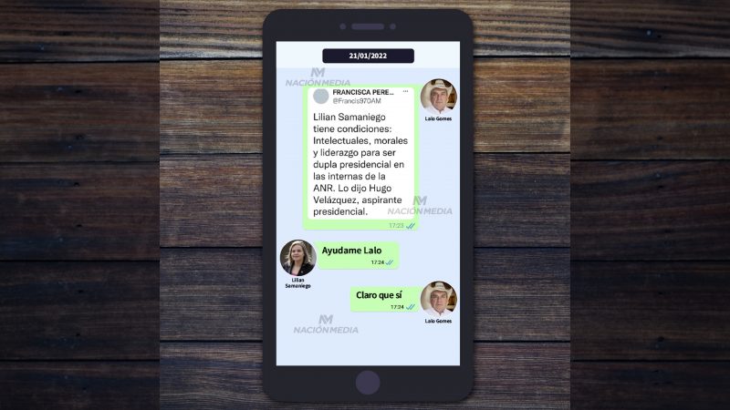 Chats revelan que Lilian Samaniego pidió respaldo al diputado Gómes: “Ayudame, Lalo”