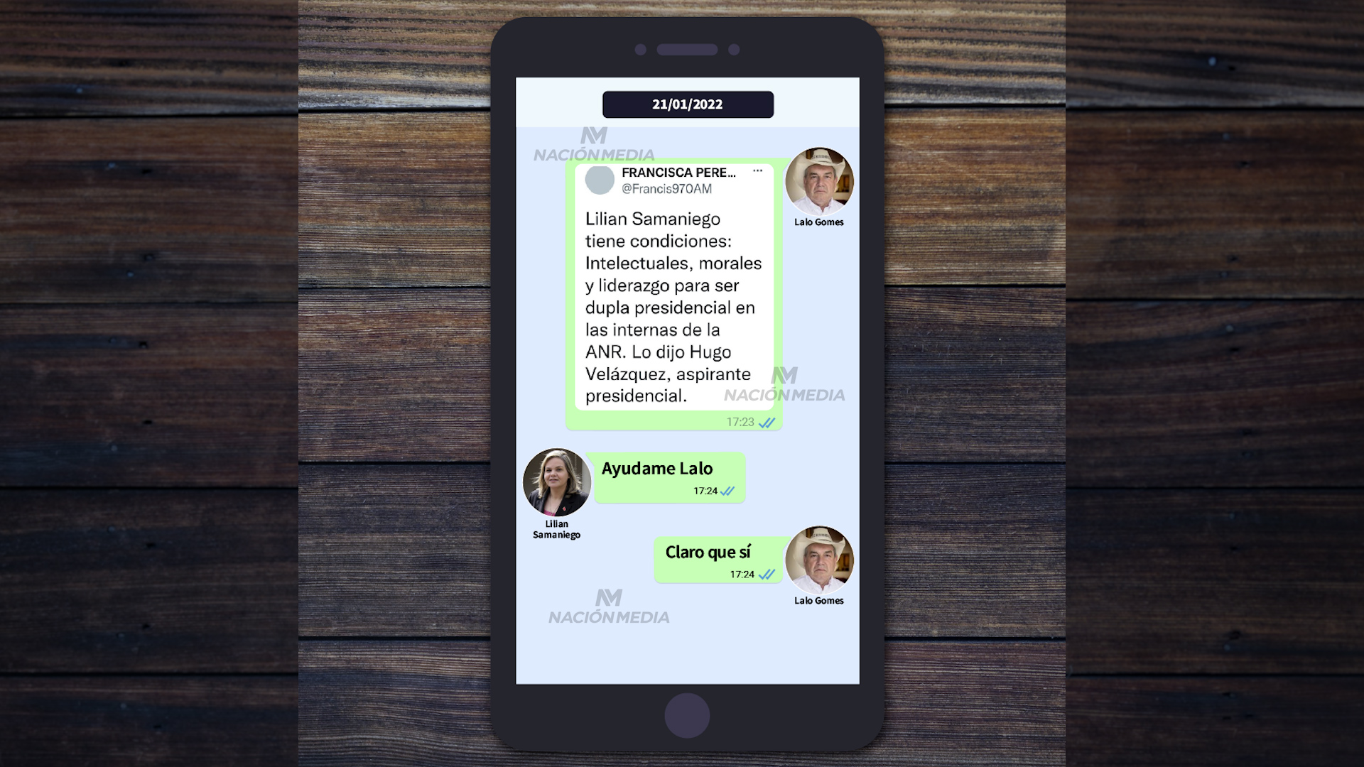 Chats revelan que Lilian Samaniego pidió respaldo al diputado Gómes: “Ayudame, Lalo”