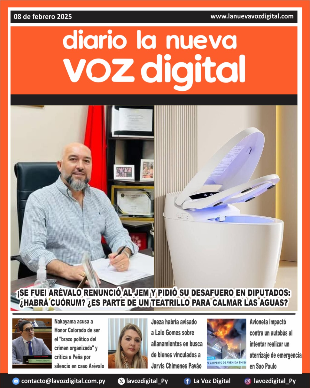 Tapa 8 de febrero 2025
