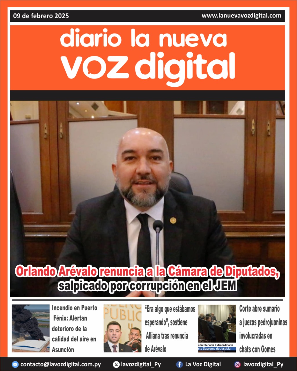 Tapa 9 de febrero 2025
