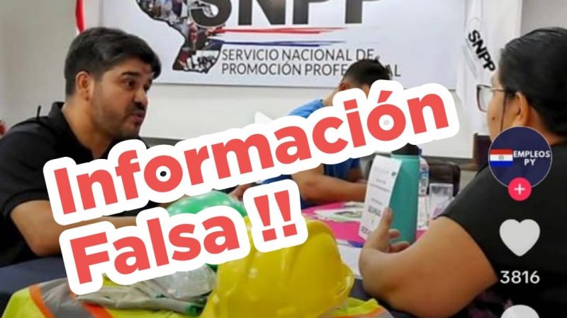 Fraude en TikTok: SNPP alerta sobre publicaciones falsas