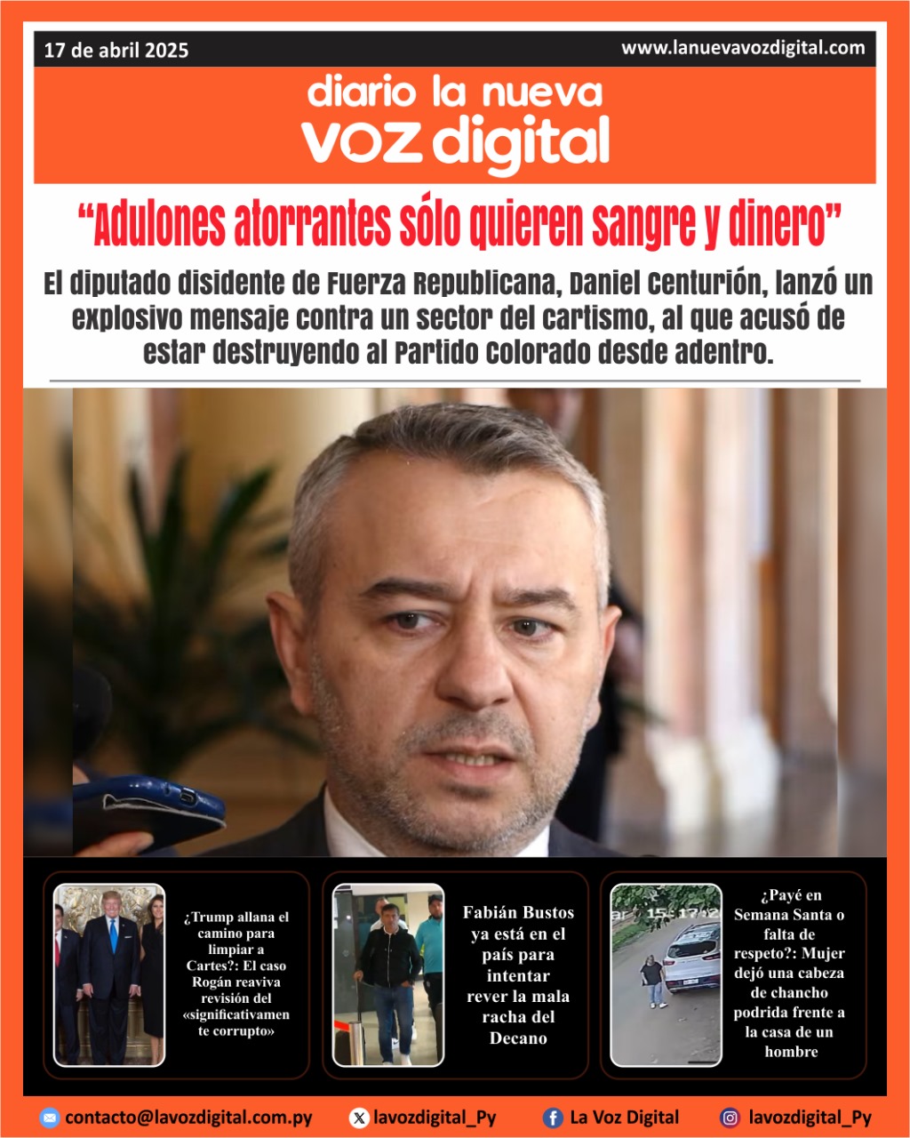 Tapa del 17 de abril