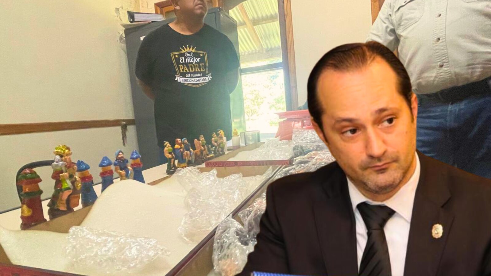 Senad desmantela banda que traficaba drogas en figuras religiosas