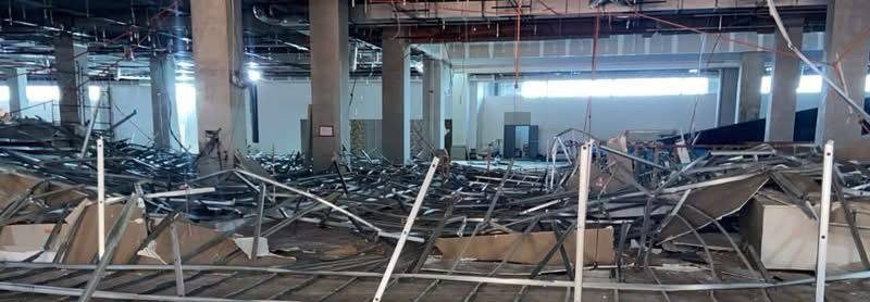 Colapsa parte de la obra del Shopping China en CDE: tensión en el lugar y obreros heridos