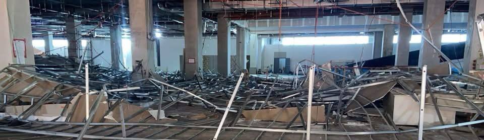 Colapsa parte de la obra del Shopping China en CDE: tensión en el lugar y obreros heridos