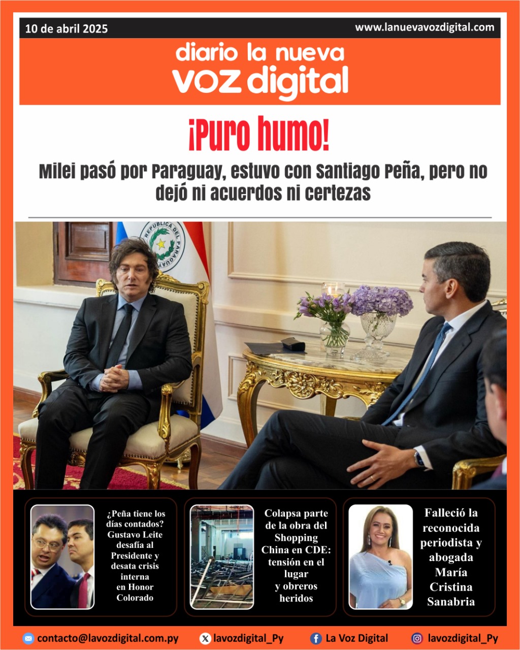 Tapa del Jueves 10 de Abril del 2025