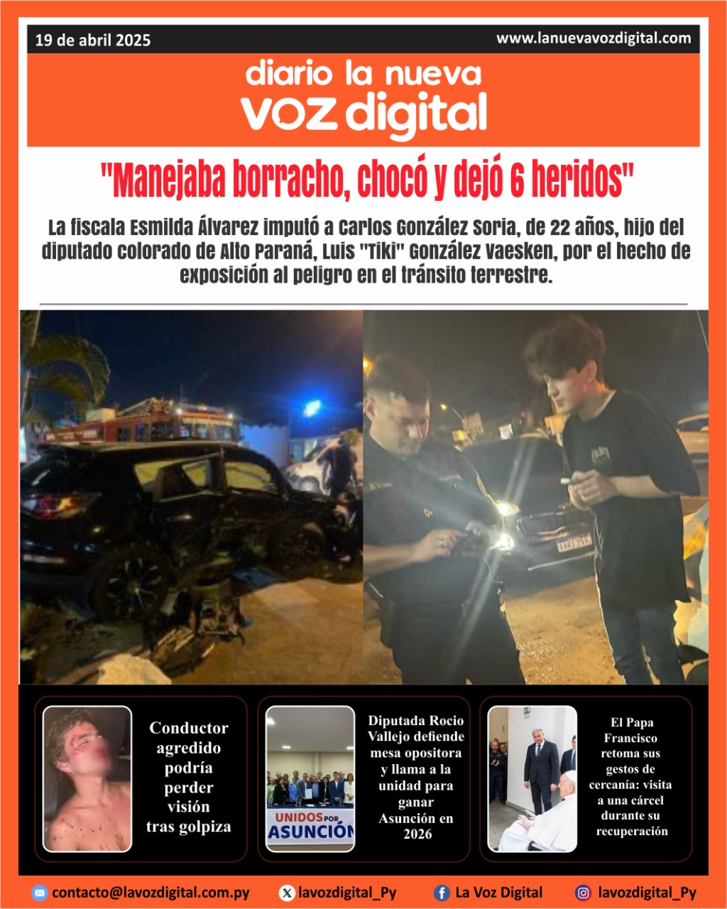 Tapa 19 de abril 2025