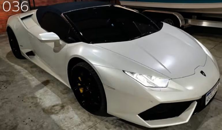 Esposo de Sol Cartes se queda con Lamborghini decomisado a narcos por G. 1.500 millones
