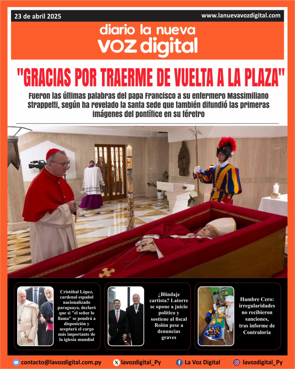 Tapa 23 de abril 2025