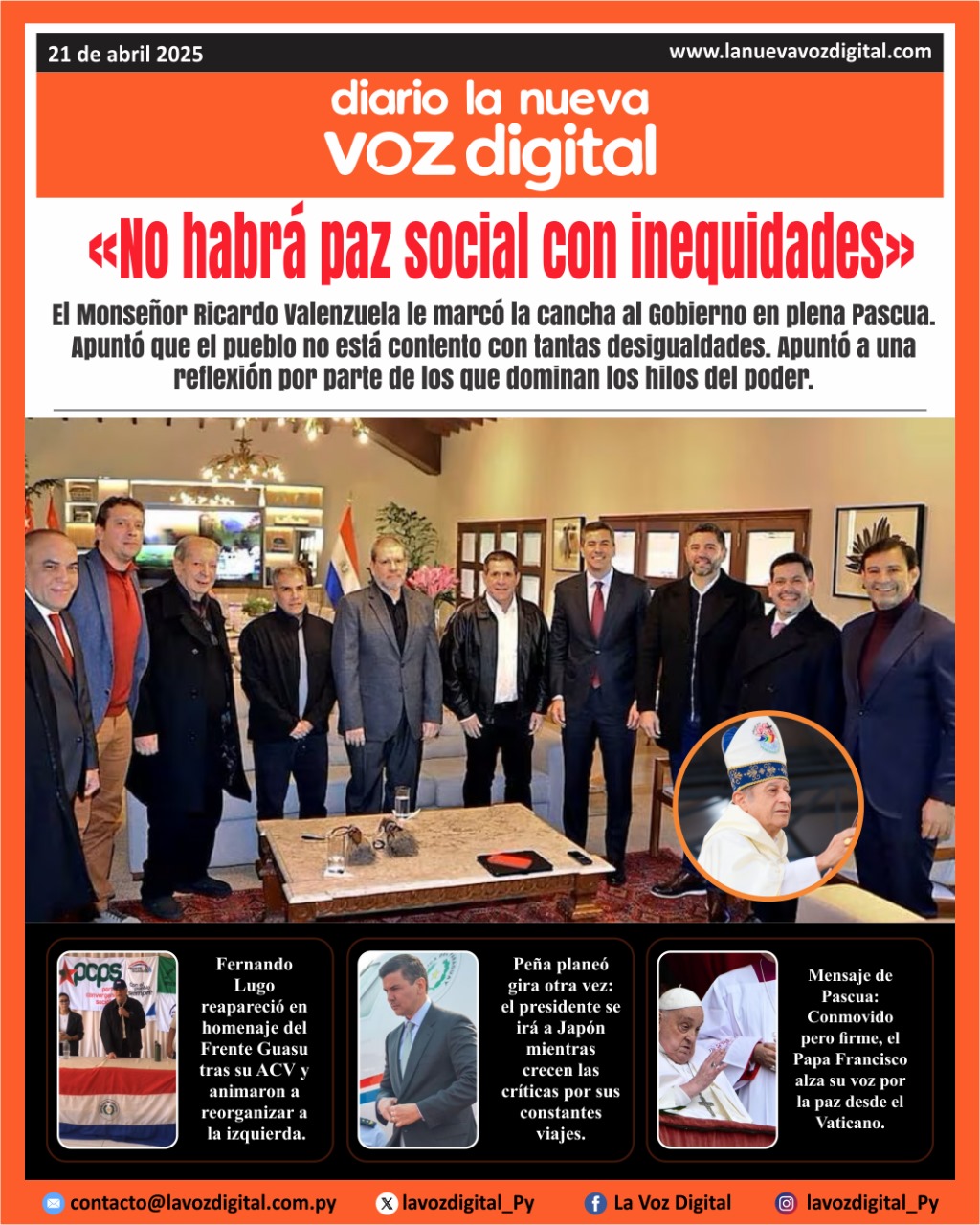 Tapa del 21 de abril