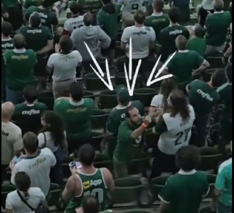Cerristas denuncian actos racistas y xenófobos de la hinchada del Palmeiras