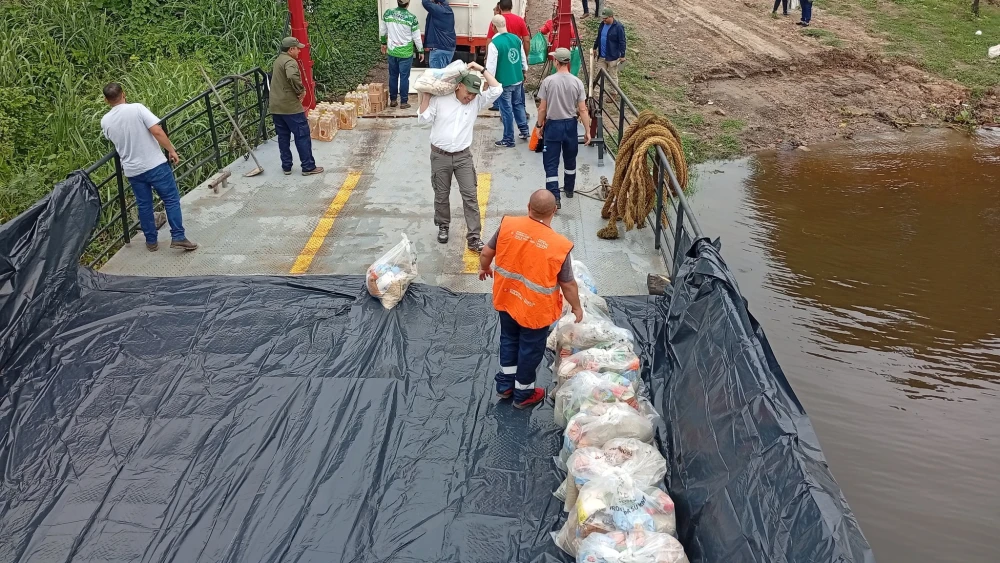 Más de 2.000 familias afectadas y caminos intransitables en el distrito de Fuerte Olimpo