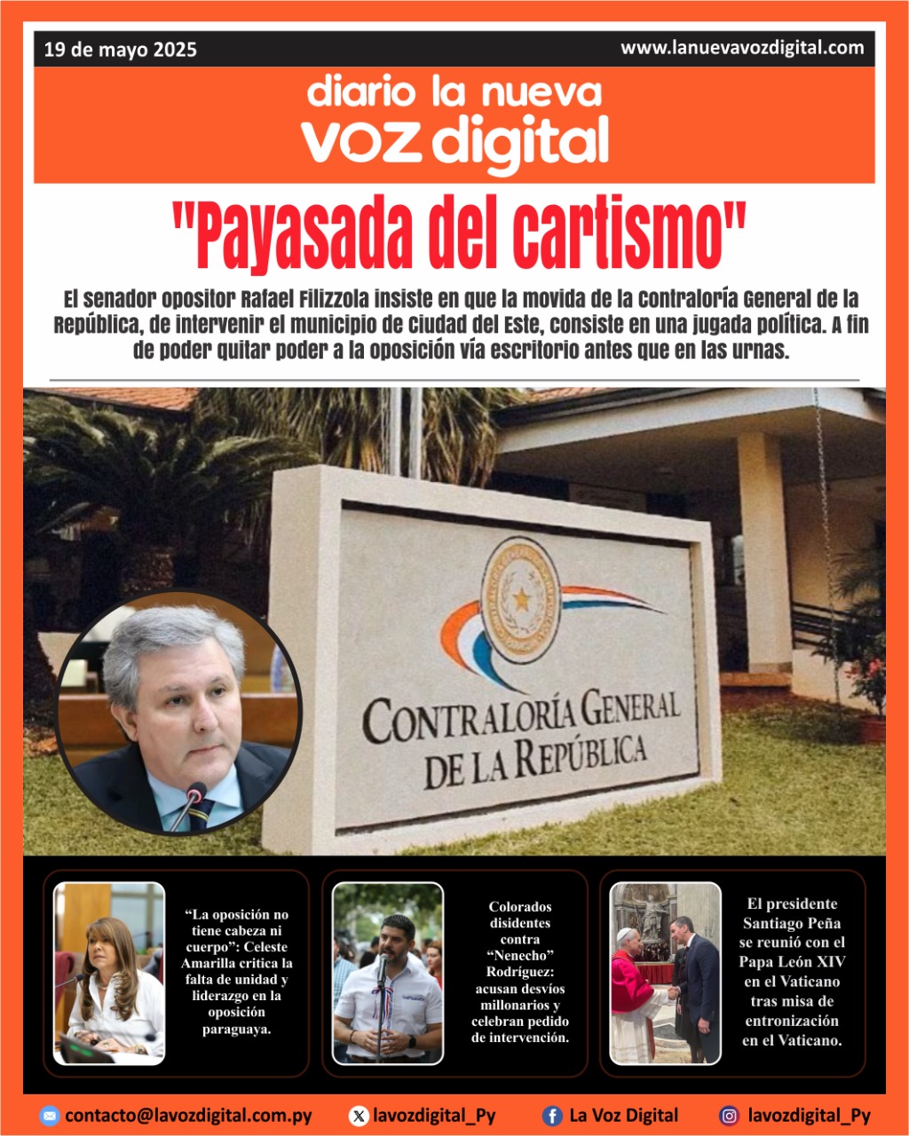 Tapa del lunes 19/05/2025