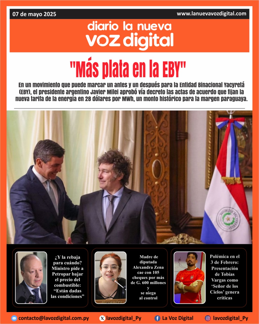 Tapa del Diario 07-05-2025
