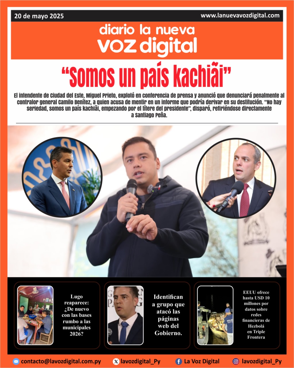 Tapa del Diario 20-05-2025