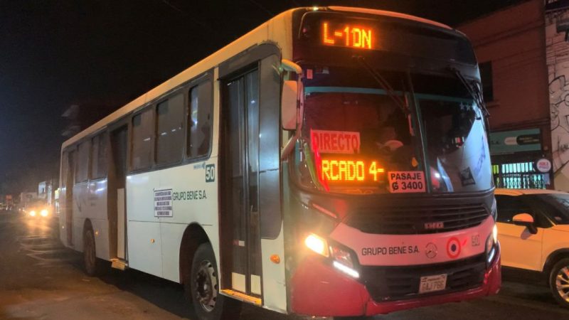 Nuevos itinerarios del transporte público nocturno iniciarían a finales de junio
