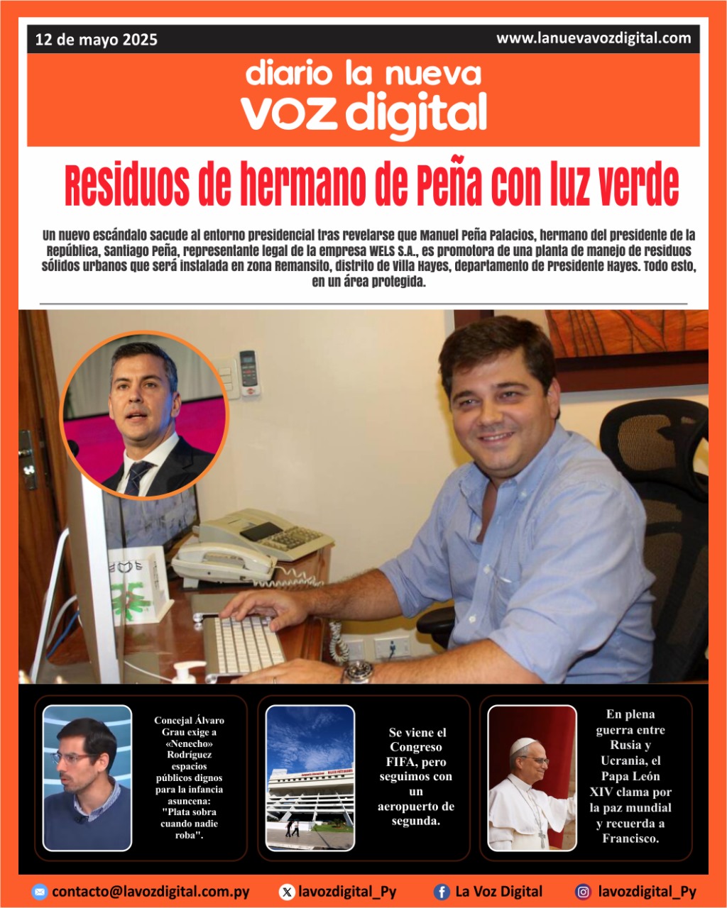 Tapa del día lunes 12/05/25