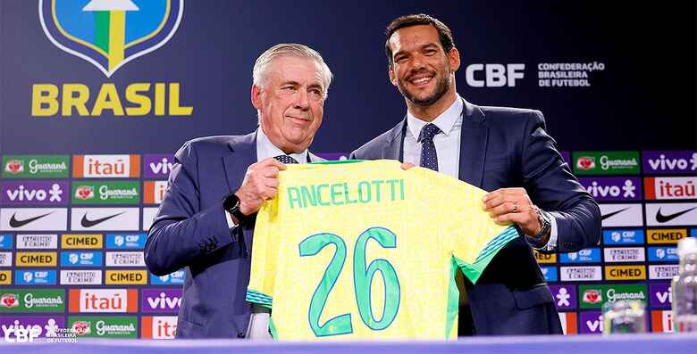 Ancelotti asume Brasil con un “gran desafío” y debutará en su casa ante Paraguay el 10 de junio