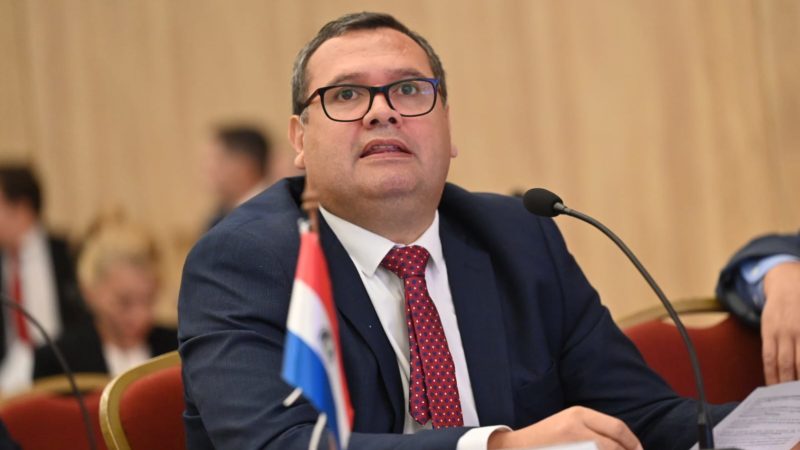 Reelección presidencial «no está en la agenda» de Santiago Peña, afirma senador Derlis Maidana