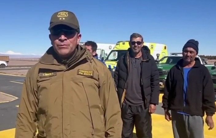 Paraguayos salvados tras quedar atrapados por nevada en Atacama