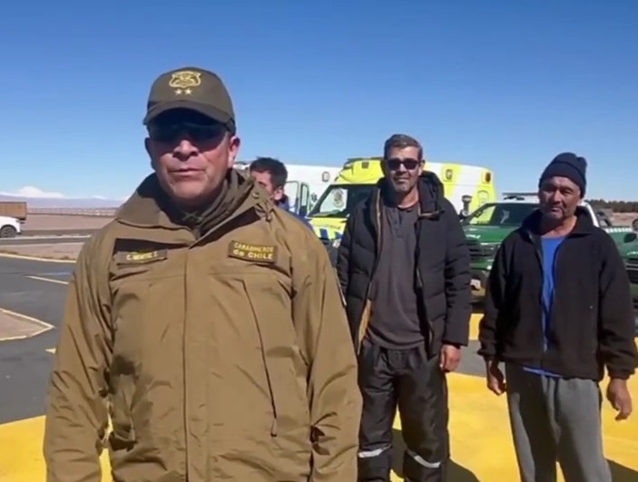 Paraguayos salvados tras quedar atrapados por nevada en Atacama