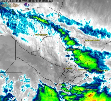 Tiempo inestable afectará a gran parte de la Región Oriental este sábado
