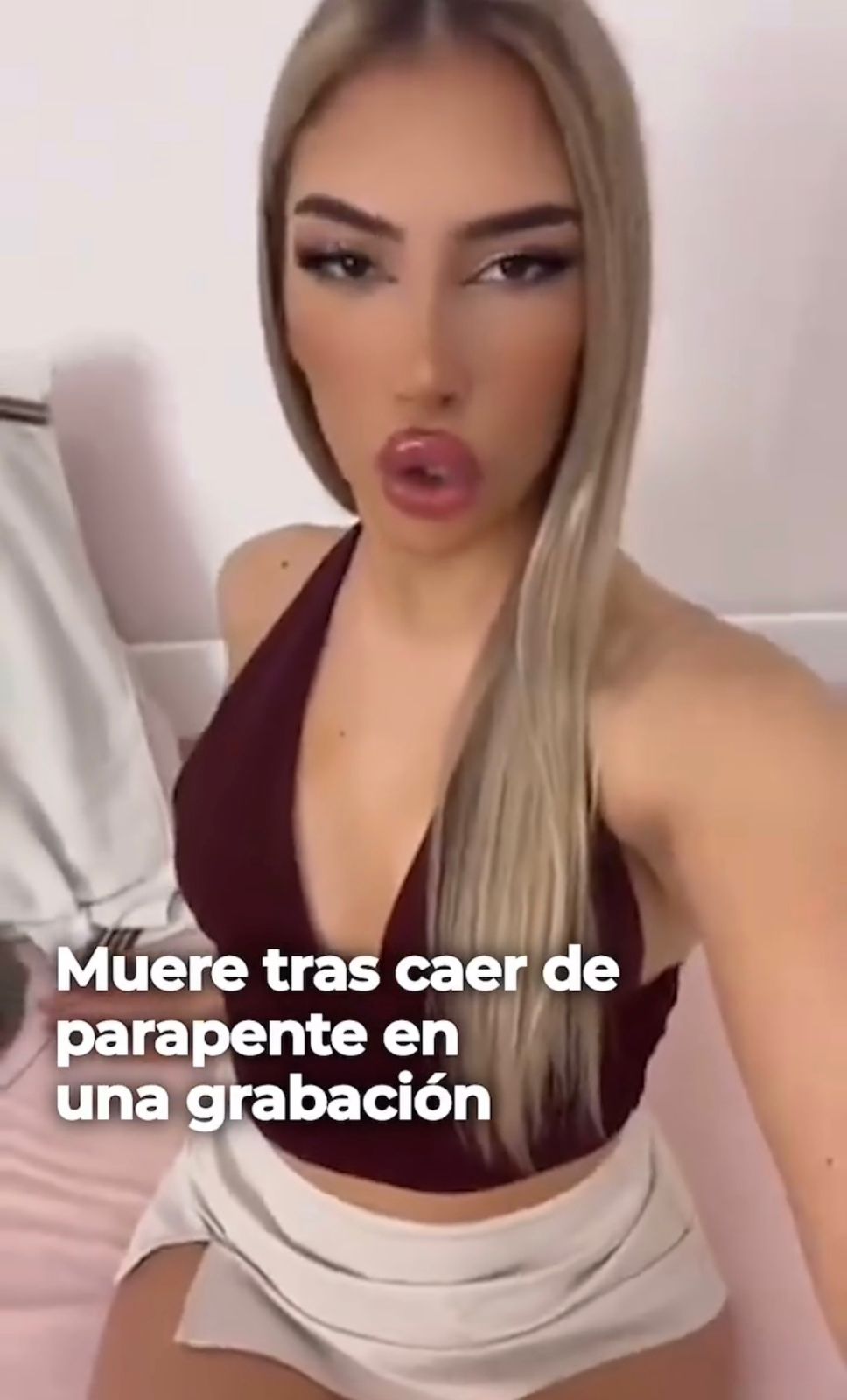 Influencer Tijana Radonjic muere tras soltar el arnés en pleno vuelo de parasailing