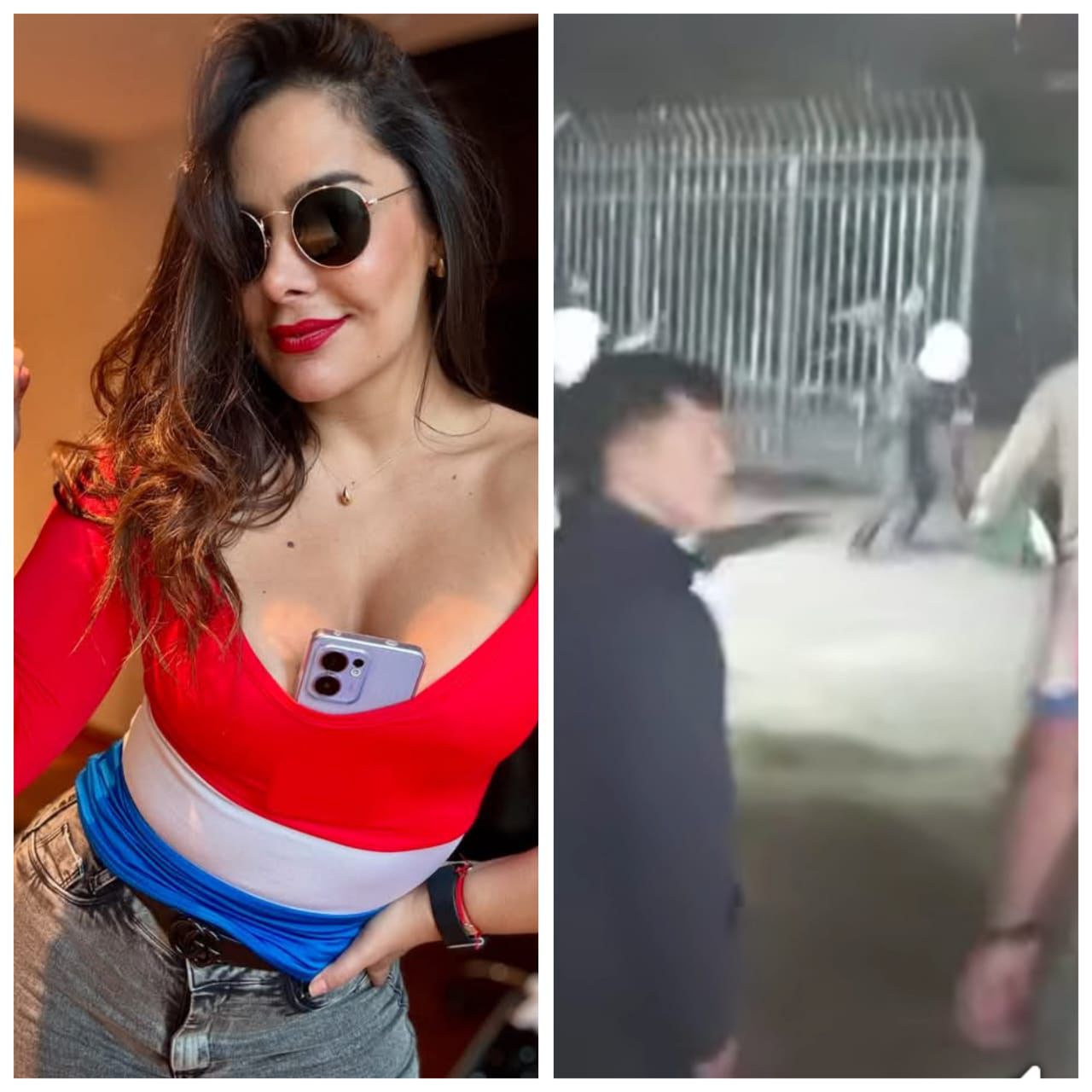 “A la ‘Novia del Mundial’ ya no le va como en 2010: Larissa Riquelme pasó sustazo tras ataque de polis rapai”
