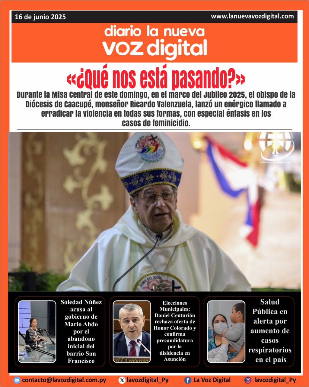 Tapa 16 junio 2025