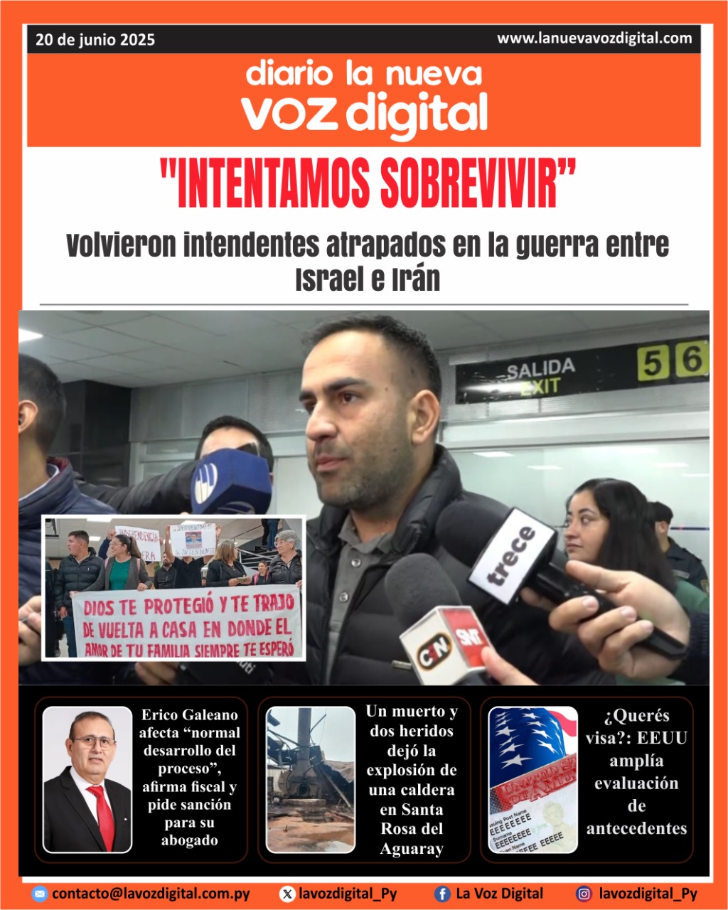 Tapa del viernes 20/06/2025