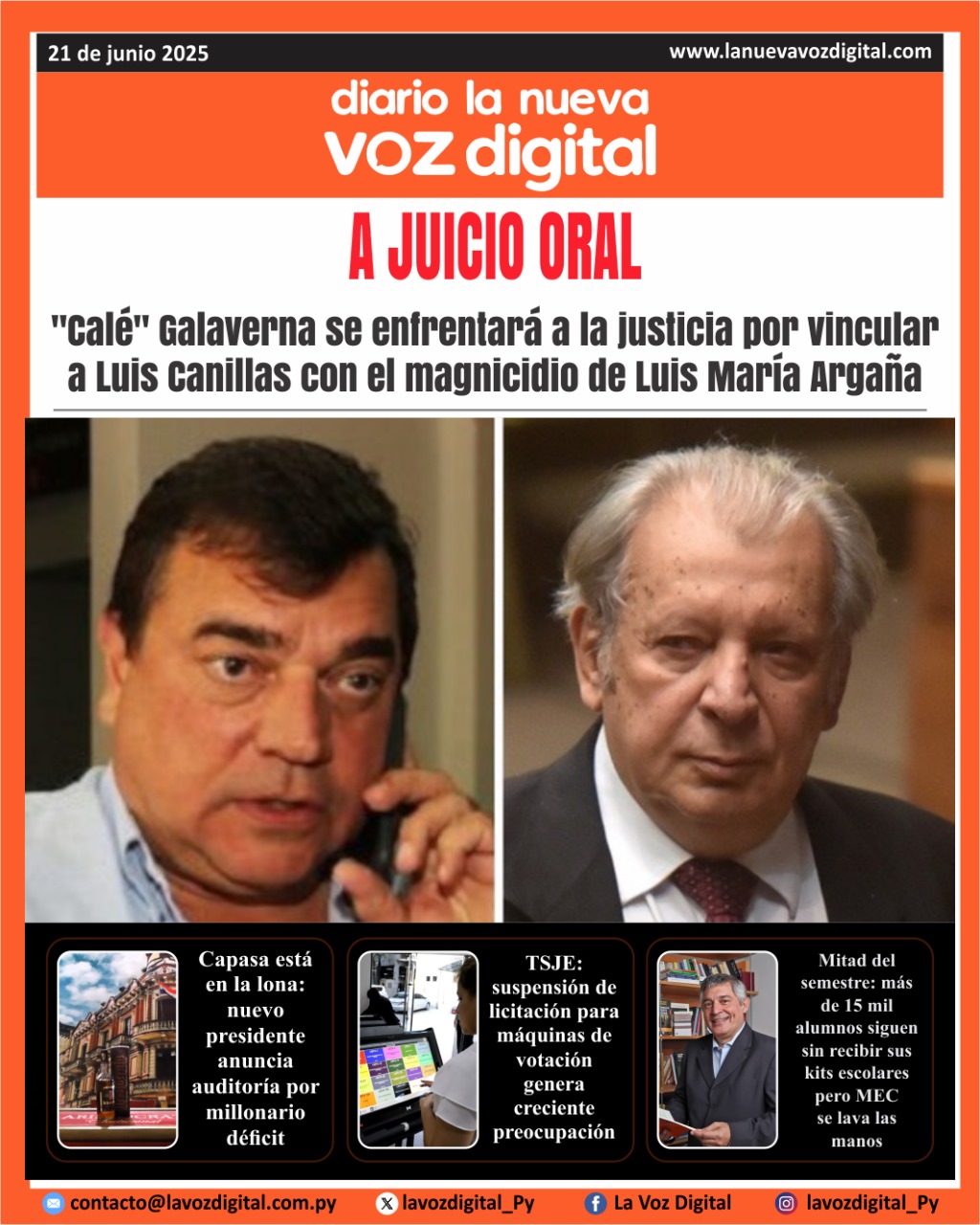 Tapa del sábado 21/06/2025