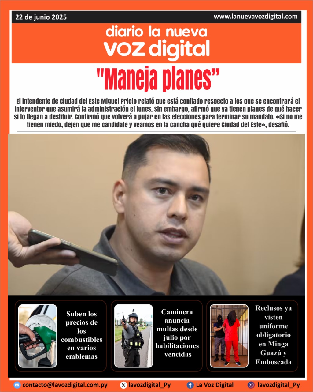 Tapa del domingo 22/06/2025