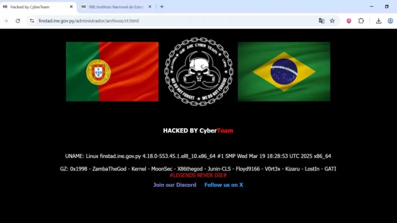 Hackers tumban la página web de Informconf