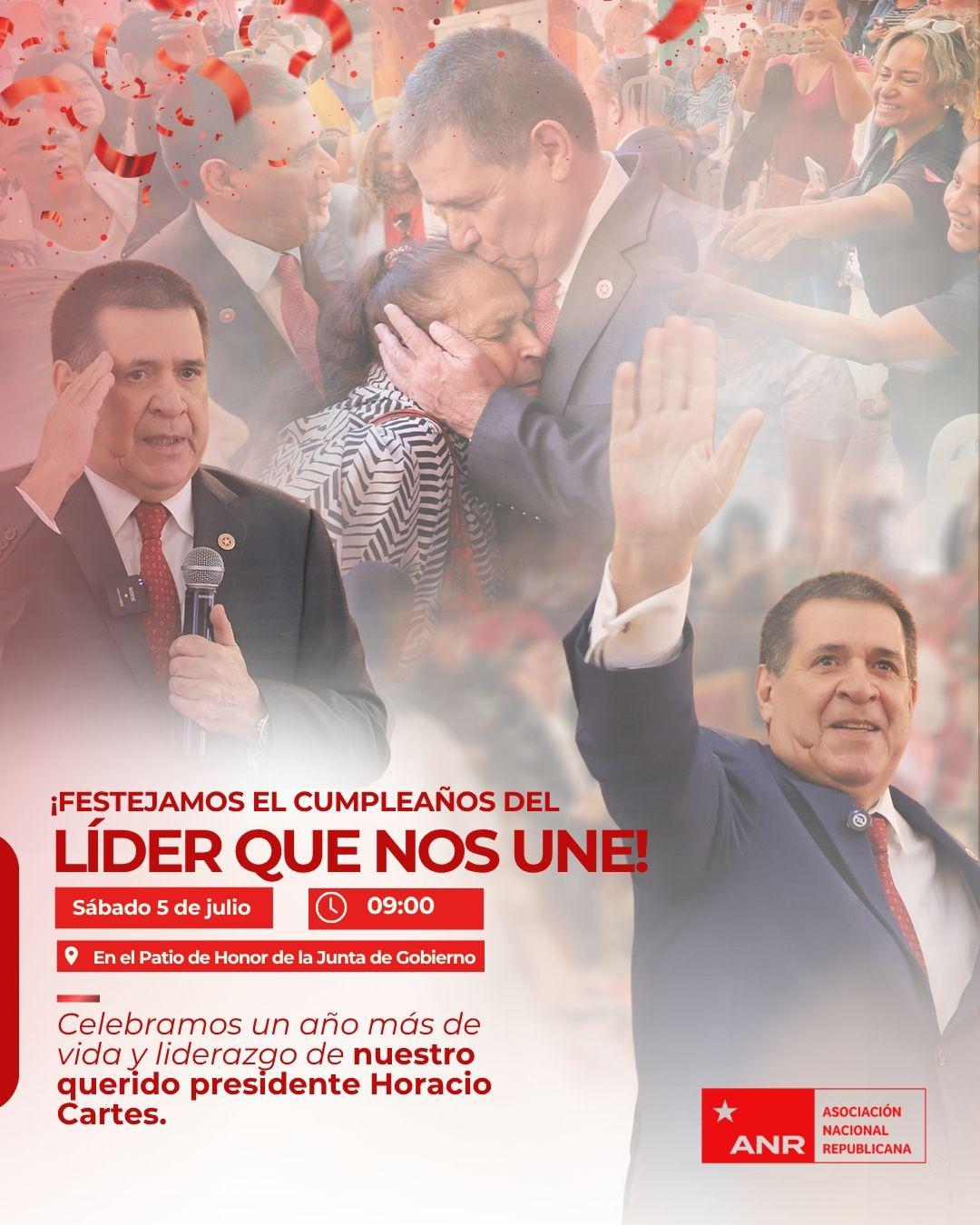 Van a ir a hurrear: Cartistas preparan show de cumpleaños en la ANR