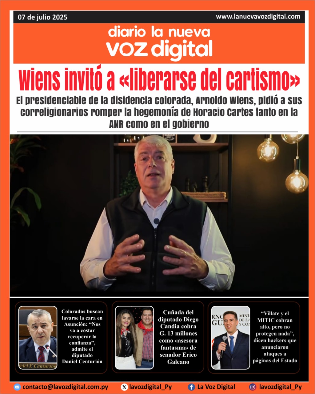 Tapa del 7 de julio del 2025