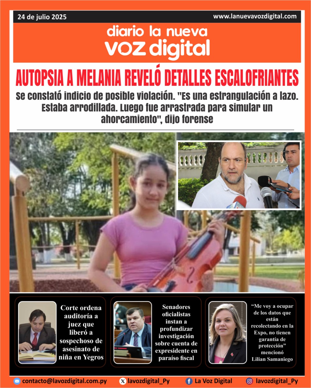 Tapa del 24 de julio del 2025